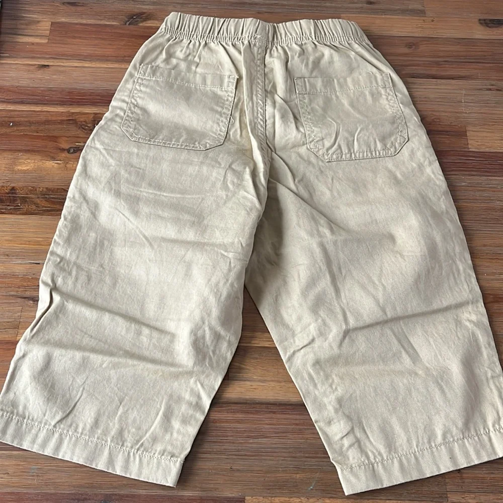 Toddler boys Striped Blue Shorts and Khaki Pants